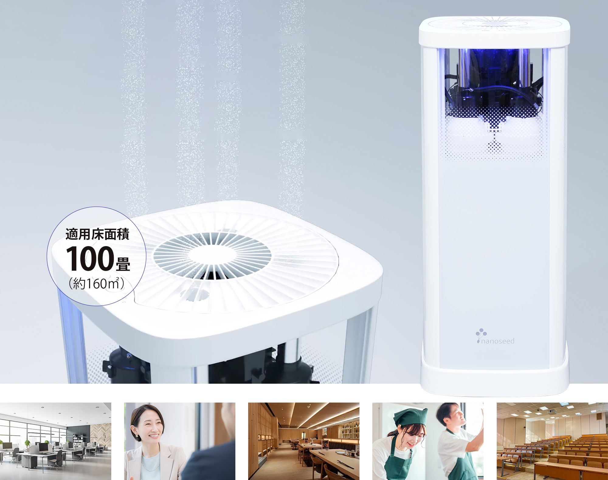 空間除菌・消臭機 nanoseedα ナノシードα